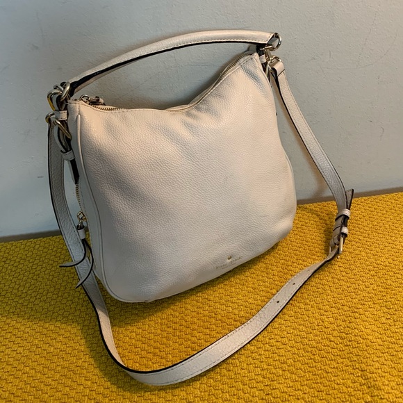 KATE SPADE Ivory LEATHER Convert CROSS BODY BAG